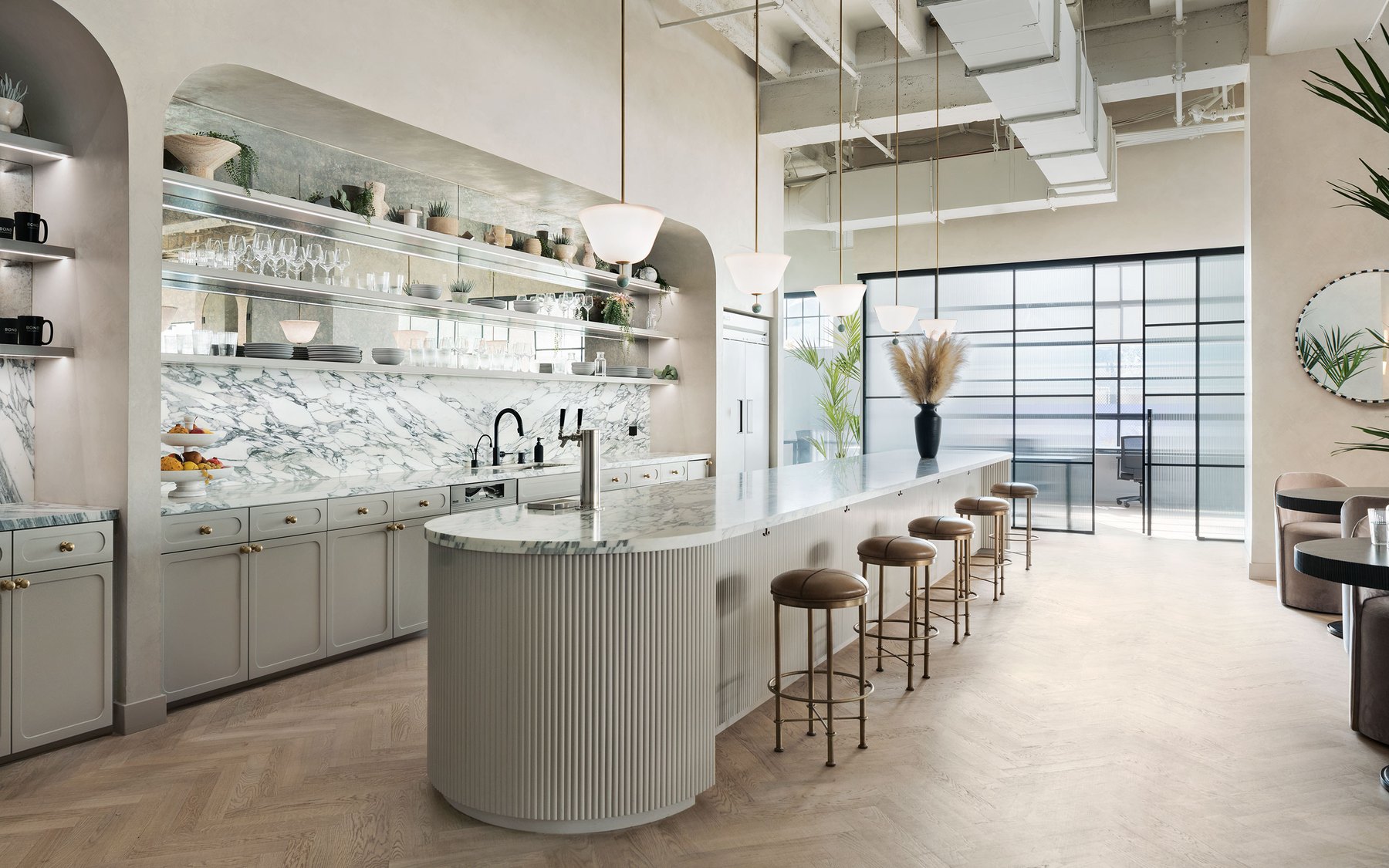 Bond Collective marble bar lounge